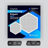 Digital business marketing banner  vector