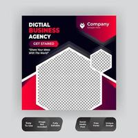 Corporate Social Media Post Template vector