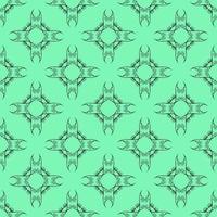 Unique Style Mint Ornamental Pattern vector