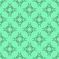 Unique Style Mint Ornamental Pattern vector