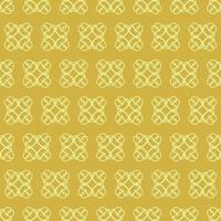 Unique Style Yellow Ornamental Pattern vector