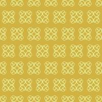 Unique Style Yellow Ornamental Pattern vector