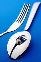Knife fork and spoon photo