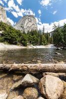Emerald Pool and Liberty Cap in Yosemite National Park, California photo