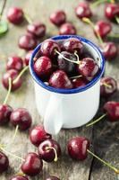 sweet cherry in a cup photo