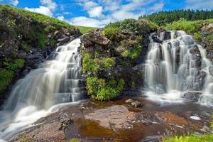 Two small waterfalls in Scotland photo