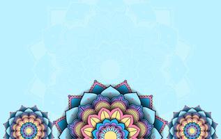 Background with mandala pattern design vector