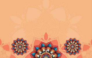 Background with mandala pattern design vector