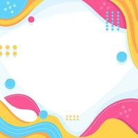 Playful Abstract Color Wave Background