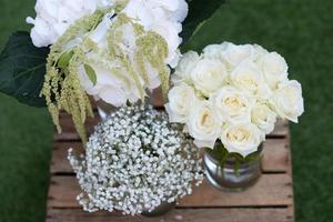 Flowers for a wedding photo