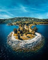 Top view of an island photo