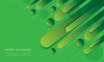 Modern green gradient angled geometric design vector