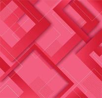 Modern red pink gradient trendy geometric design vector