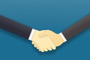 acuerdo de apretón de manos, concepto de socios comerciales
