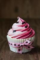 Pink cupcake photo