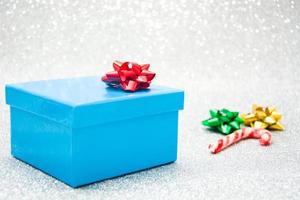 caja de regalo azul