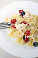 Pasta Ribbons, Cherry Tomatoes and Olives photo
