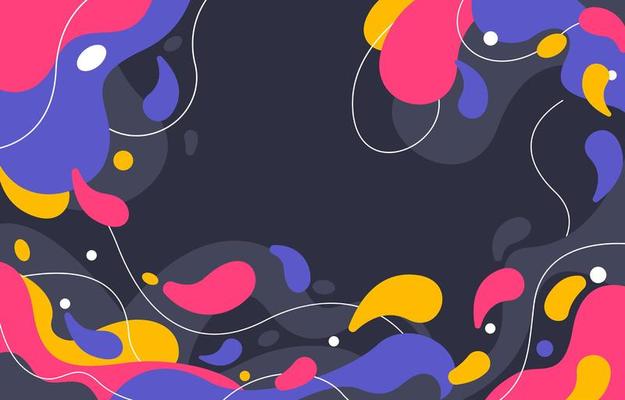 A Flow Liquid Color Landscape Background