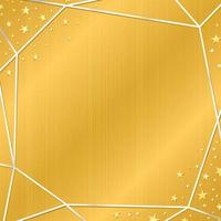 Gold Texture with Silver and Star Frame vector