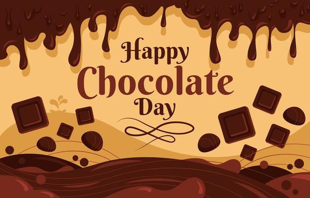 Delicious Melting Chocolate in Chocolate Day