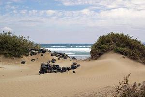 Sandy beach of Lanzarote
