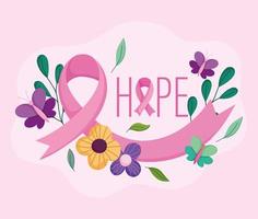 Breast cancer awareness month design vector