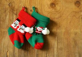Christmas knitted socks for gifts traditional festive decoration