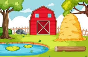 Empty background nature farm  vector