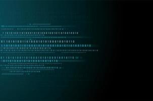 Binary data background vector