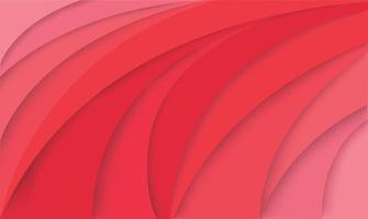 Pink 3d curve cut paper background  vector