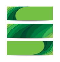 Abstract modern green curve background  vector