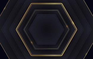 Black And Gold Background With Several Stacked Boxes vector