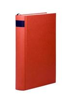 libro rojo con tapa en blanco foto