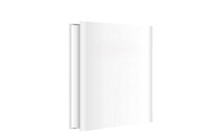 Blank book white cover w clipping path photo