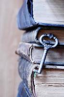 old key and books photo