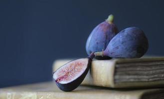 Figs on an old book photo