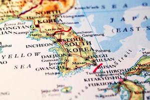 mapa de corea del sur