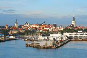 Tallinn with sea harbour