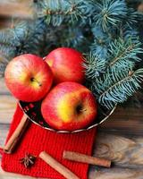 Christmas apples photo