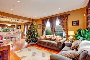 Living room on Christmas eve