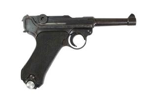 Luger P08 Parabellum handgun isolated