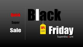 Black Friday sale sign vector