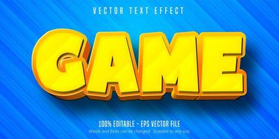 Game cartoon style editable text effect