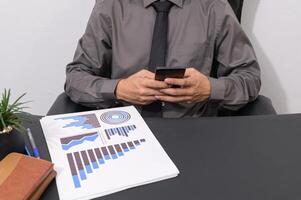 Businessman at his desk photo