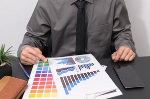 Businessman at his desk photo