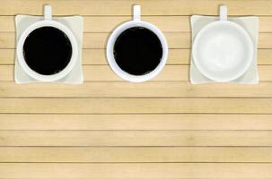 tres tazas de café foto