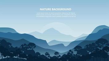 Mountain landscape background  vector