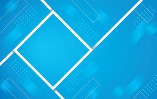 Abstract gradient blue color square design vector