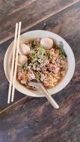 Thai noodle soup photo