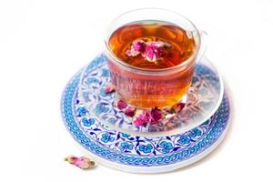 Tea with roses